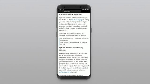Как Удалить ТЕЛЕГРАМ Аккаунт Навсегда 2020 смотреть онлайн