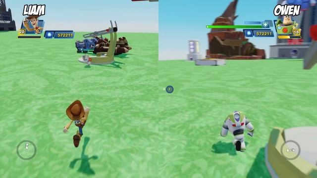 Vanellope and Woody Disney Infinity 3.0 Toy Box Fun Gameplay смотреть онлайн