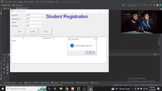 FINAL PROJECT - Student Registration using Python GUI and Database смотреть онлайн