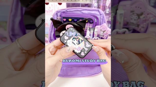 Kuromi room tour ?Sanrio cute stuffs Stationery haul #cindyasmr смотреть онлайн