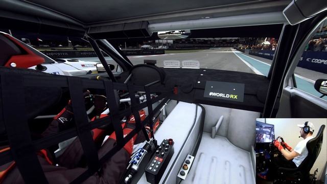 Ралли-кросс RX SUPERCARS 2019 Абу-Даби тренировка-гайд на подвижной платформе 3DOF | Скоро розыгрыш