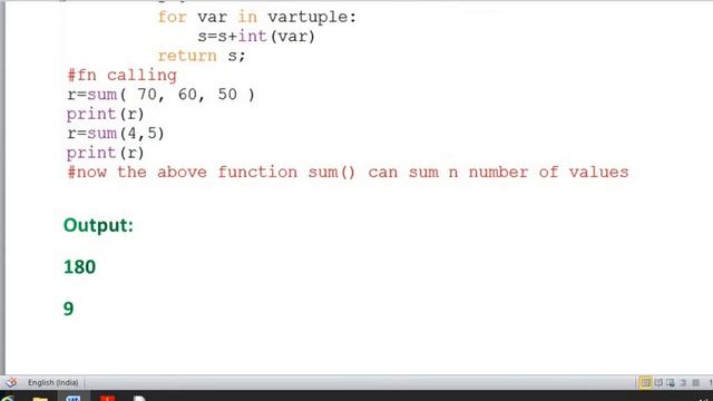 Variable length Argument in Python Class XII CBSE смотреть онлайн