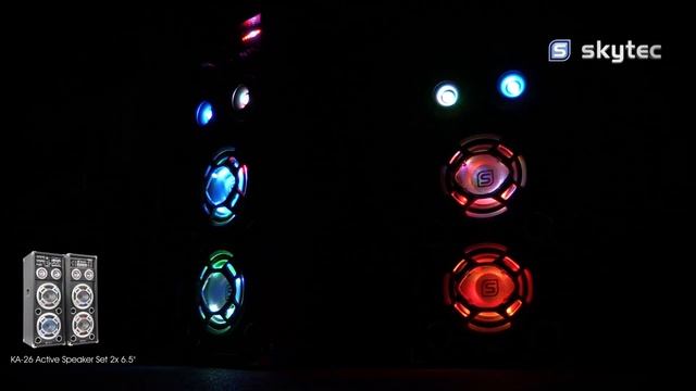 Skytec KA-26 Active Speaker Set 2x 6.5" USB/RGB LED 800W 178.415 смотреть онлайн
