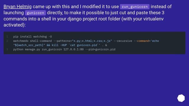 gunicorn autoreload on source change смотреть онлайн