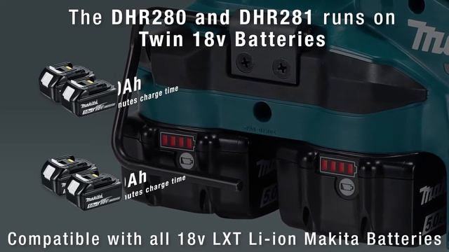 Makita UK DHR280 / DHR281 Rotary Hammer Drill смотреть онлайн