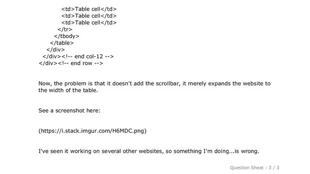 HTML : Bootstrap 3 table - table-responsive not working смотреть онлайн