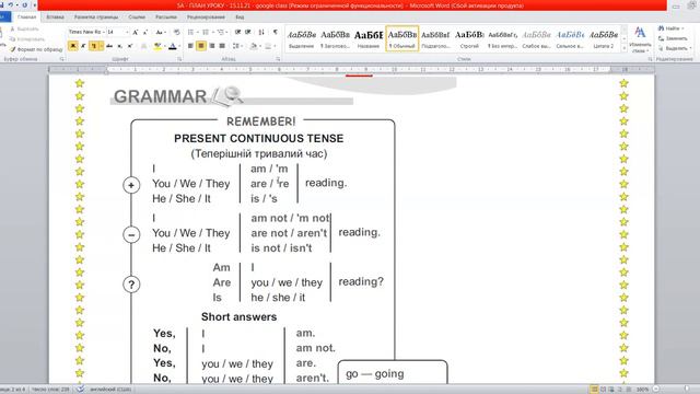 The Present Continuous Tense - Class 5 , 15 11 21 смотреть онлайн