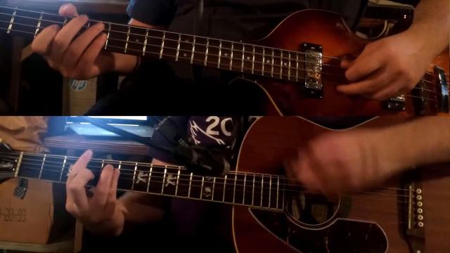 If I Fell - Beatles - Acoustic and Bass guitar cover смотреть онлайн