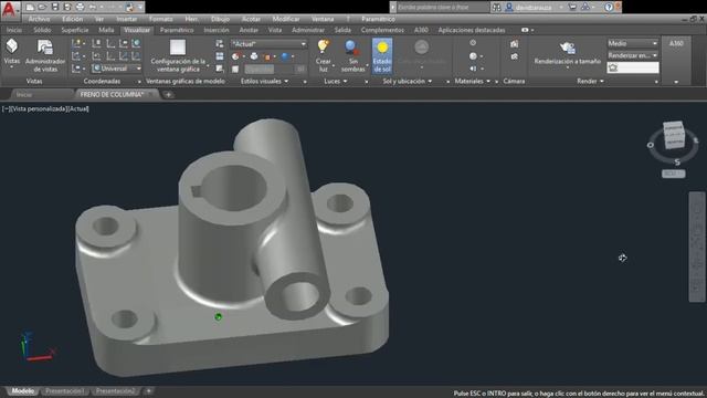 Autodesk AutoCAD 2018 FRENO DE COLUMNA David Zarauza смотреть онлайн