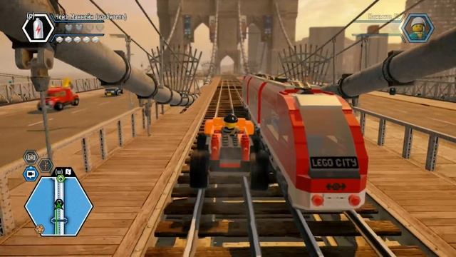 ПОЛИЦЕЙСКИЙ против ПОЕЗДА в LEGO City Undercover Свободная игра