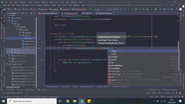 Tutorial Kotlin Android Studio CRUD #8 Menampilkan Data User Pada Halaman Profile Fragment смотреть онлайн