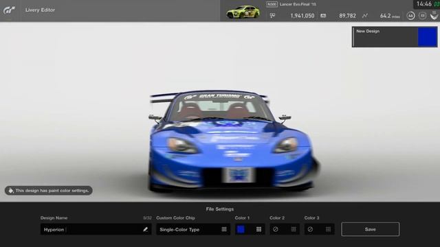 Gran Turismo Sport: Livery Editor - Creating A S2000 GT1 U.D.R.S Variant (Gift)