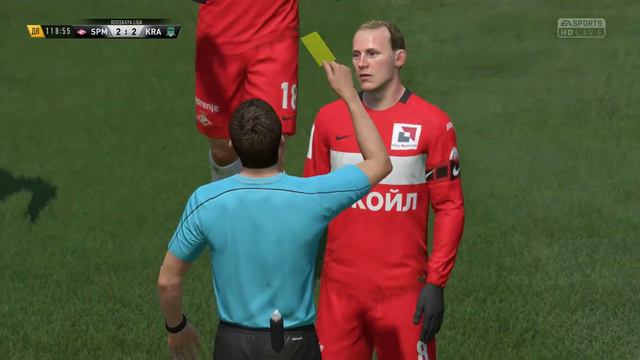 FIFA 17 SPARTAK MOSKOW Vs KRASNODAR 4 3  по пенальти 2