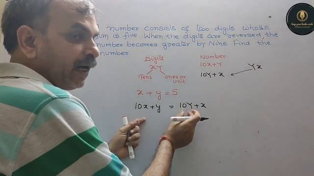 RD Sharma Class 10 EX 3.7 Q 1: A number consists of two digits whose sum is five. When the digits a смотреть онлайн