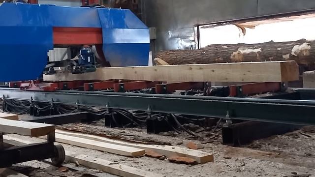 Широколенточная пилорама "Термит-ВРН" производство в Воронеже , ширина ленты от 100 мм. до 140 мм. смотреть онлайн
