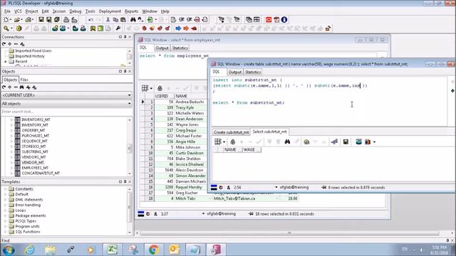 PL/SQL Tutorial 4 (Oracle): Substring Command смотреть онлайн