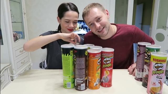 PRINGLES CHALLENGE / Угадай вкус чипсов / Обиделась на Сайбеля