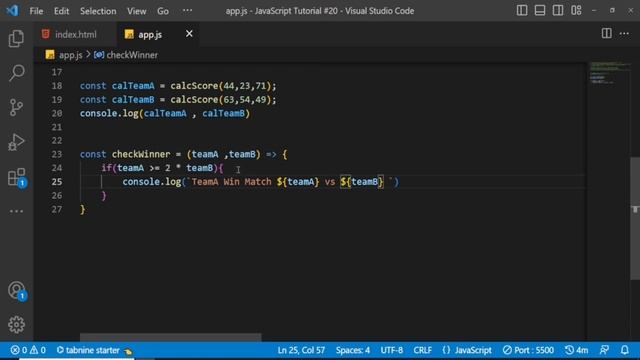 JavaScript Arrow Function Explained | Solve Coding Challenge | Hindi/Urdu | JavaScript Tutorial #20 смотреть онлайн