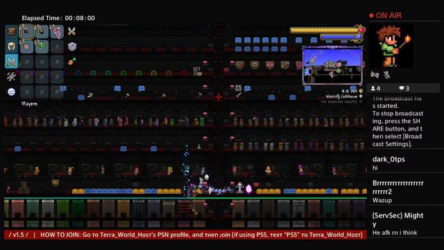 (LIVE) | PS4/PS5 | Ultimate All Items World 1.4.4 | 24/7 | SERVER 1 | Terraria | смотреть онлайн