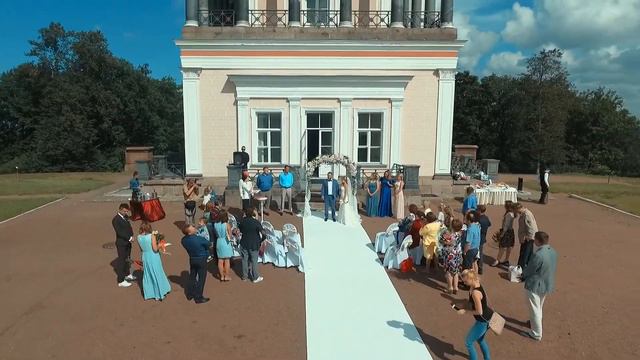 Свадебная съемка с квадрокоптера, квадрокоптер на свадьбе смотреть онлайн
