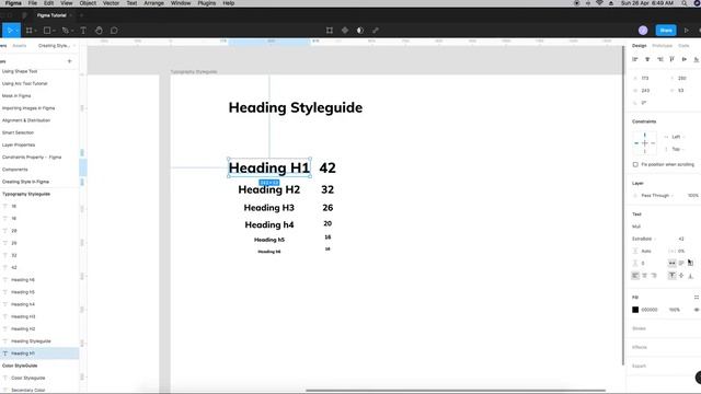 Creating Style in Figma Tutorial смотреть онлайн