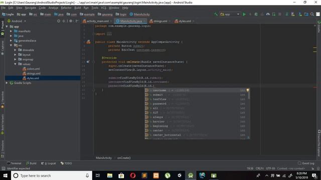 Login App in android with TextWatcher and validate it , and diasble button in android смотреть онлайн