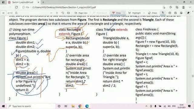 Lecture - 13 Runtime Polymorphism, Dynamic method dispatch, Abstract Class смотреть онлайн