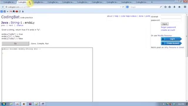 Let's play Coding Bat! Java String смотреть онлайн