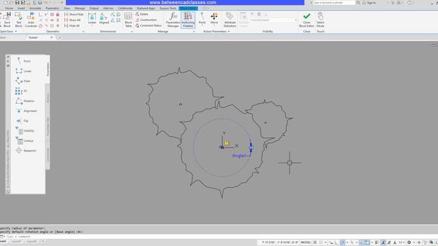 AutoCAD Dynamic Blocks: Rotate Action смотреть онлайн