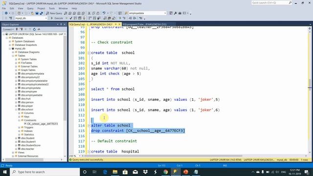 Constraints in SQL Server смотреть онлайн