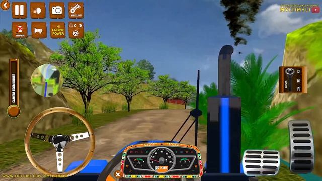 Cargo Tractor Trolley Simulator - Offroad Indian Tractor Transport Driving - Android GamePlay смотреть онлайн