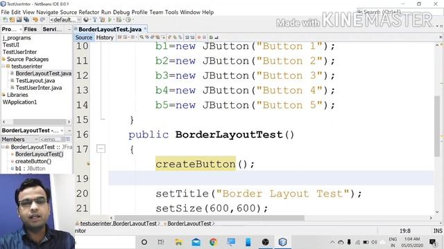 How to set Border layout of a frame in JAVA смотреть онлайн