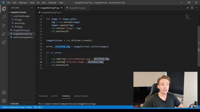 Creating Panoramas with OpenCV Python Image Stitching смотреть онлайн