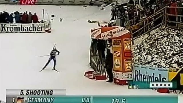 БИАТЛОН. ЧМ 2001. Поклюка (Словения). Женщины. Эстафета 4 х 7,5 км. (Eurosport).10.02.2001. смотреть онлайн