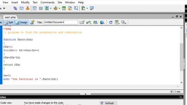 Program to find the permutation and combination in PHP смотреть онлайн