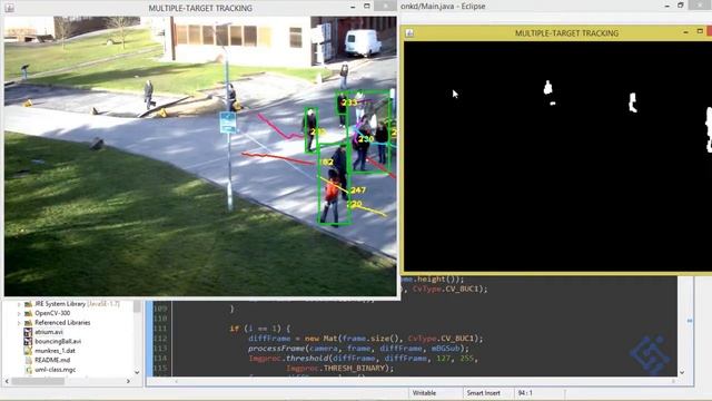 Multi target tracking Java OpenCV - 03 смотреть онлайн