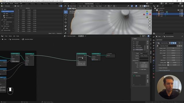 Blender Geometry Nodes: Pumpkin Generator Tutorial | Procedural смотреть онлайн