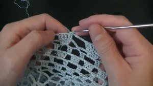 Скатерть "Голубая лагуна ". Часть 5.