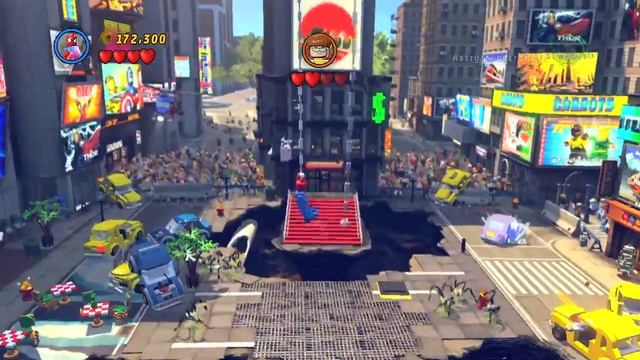 LEGO Marvel Super Heroes Gameplay Walkthrough - Part 4 Times Square Off (Let's Play Commentary) смотреть онлайн