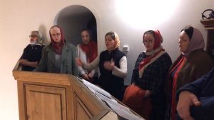 Стихиры Пасхи.Глас 5.Никольский храм д.Васютино. Ночная Пасхальная служба 2020