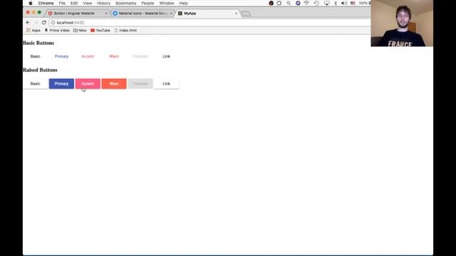 Angular Material Button смотреть онлайн