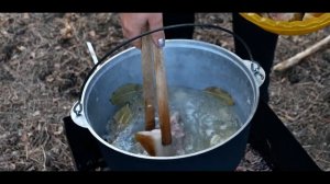 Как легко и вкусно закоптить сало / Варено копченое сало / Еда у Костра
