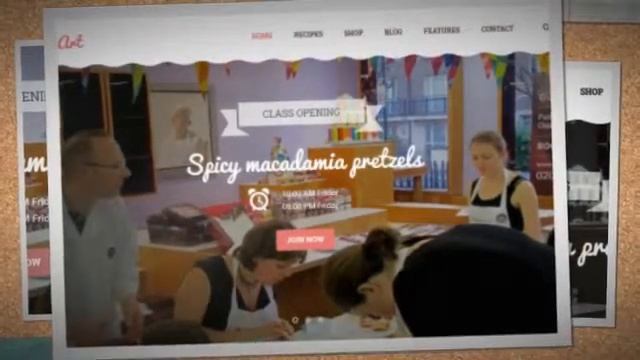 Bakery Cake WordPress Theme - Cake Art + Download смотреть онлайн