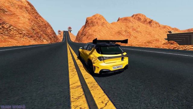 Dangerous Jumping Over the Grand Canyon With Demon, Zombie, Monster - Beamng Drive | TrainWorld смотреть онлайн