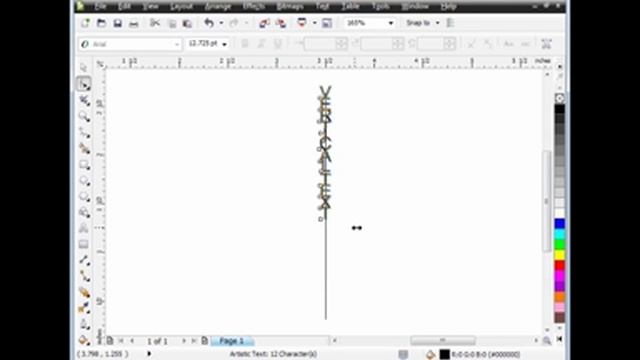 Creating Vertical Text In CorelDraw смотреть онлайн