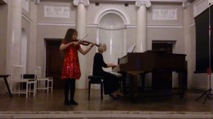 Скрипка. Рубинштейн Н. Прялка. Аня. 9 лет