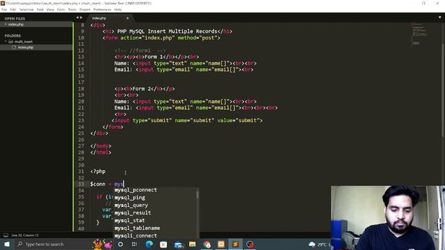 Insert Multiple Records PHP MySQL | Hindi смотреть онлайн