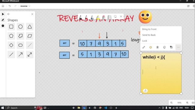 JAVA? | REVERSE ARRAY using TWO POINTER METHOD | смотреть онлайн