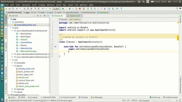Android Kotlin Tutorial #051 - Classes and Inheritance - Classes смотреть онлайн