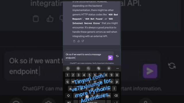 AI Chat App in 8min.... #ai #programming #aienthusiast #programminglanguage #api смотреть онлайн